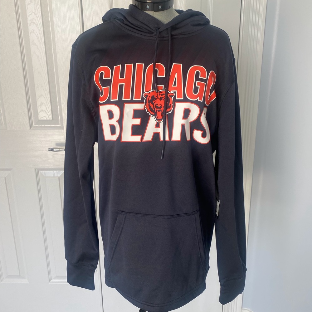 Chicago Bears 47 Brand Pullover Hoodie Small New
